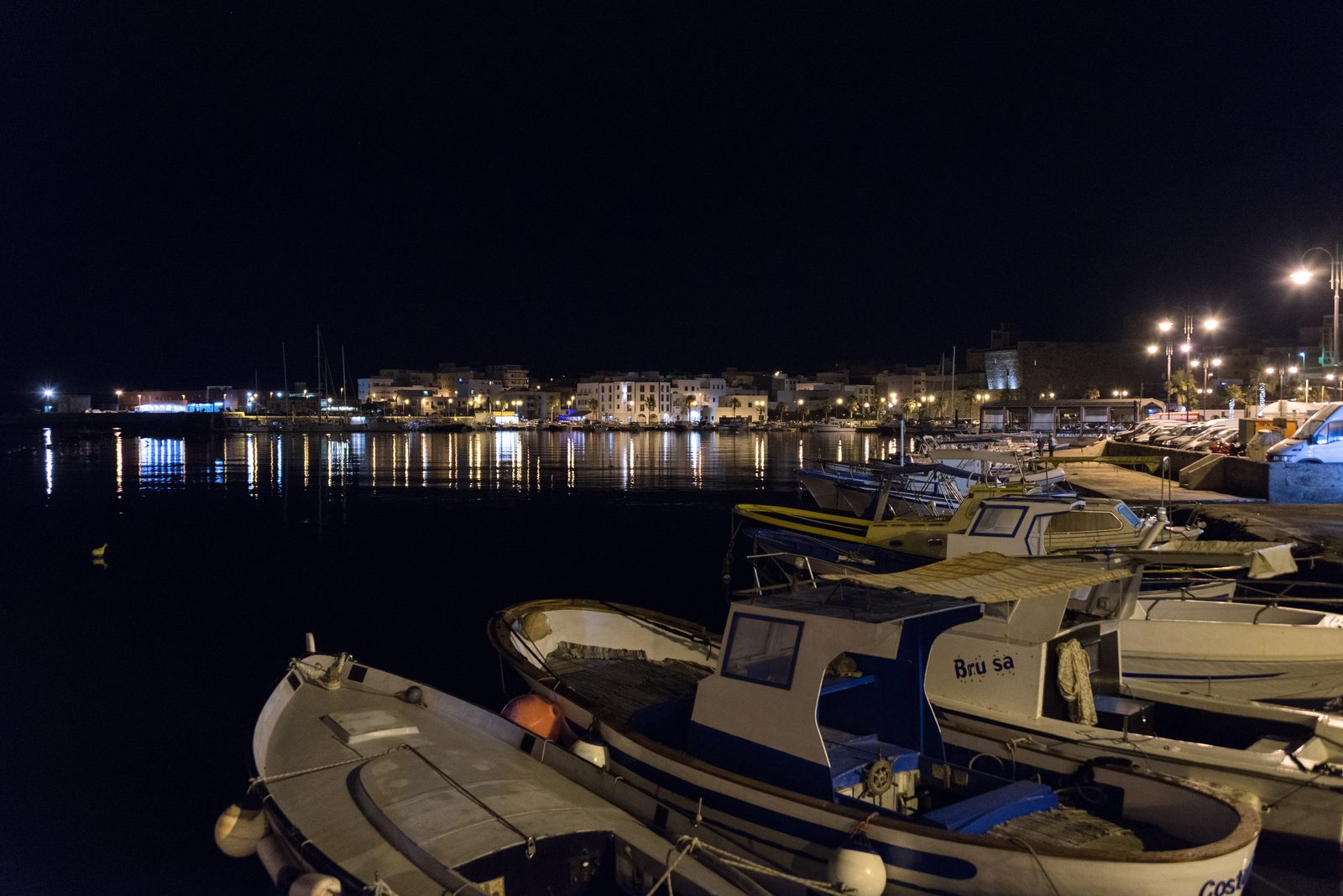 The harbour of Pantelleria town, the island’s main ferry and hydrofoil port